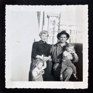 Carolyn Cassady & Jack Kerouac with Cassady children