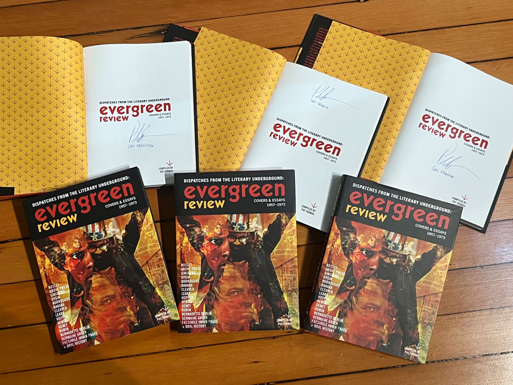 Evergreen Review: Dispatches from the Literary Underground: Covers & Essays 1957-1973 (signed)